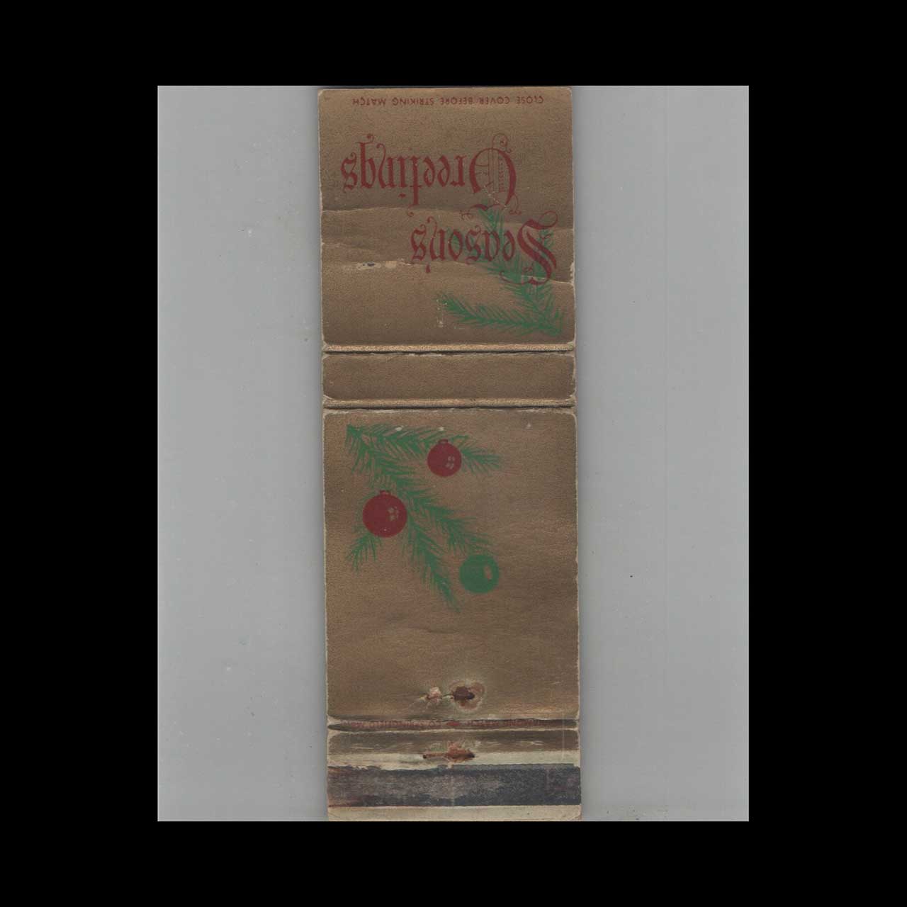 Paramount Union Service Trucking Matchbook Cover Paramount Union Service Trucking Matchbook Cover