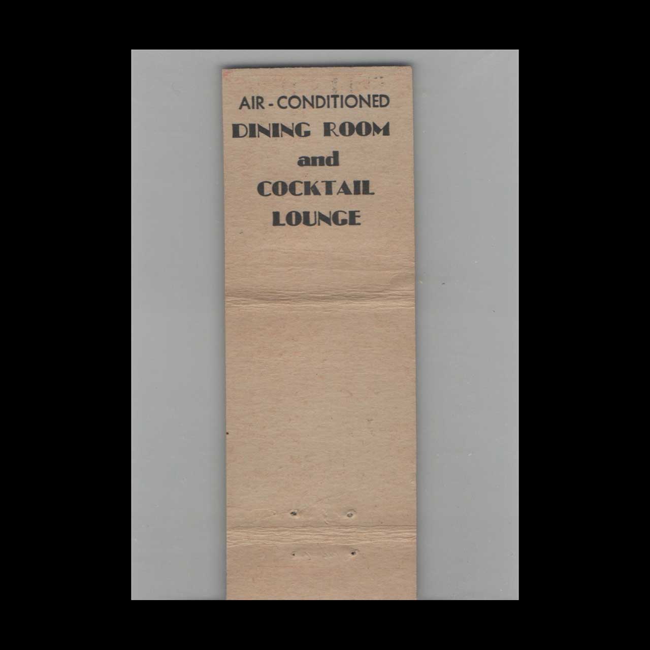 Matchbook Cover Hotel Abbey New York NY #4 Matchbook Cover Hotel Abbey New York NY #4