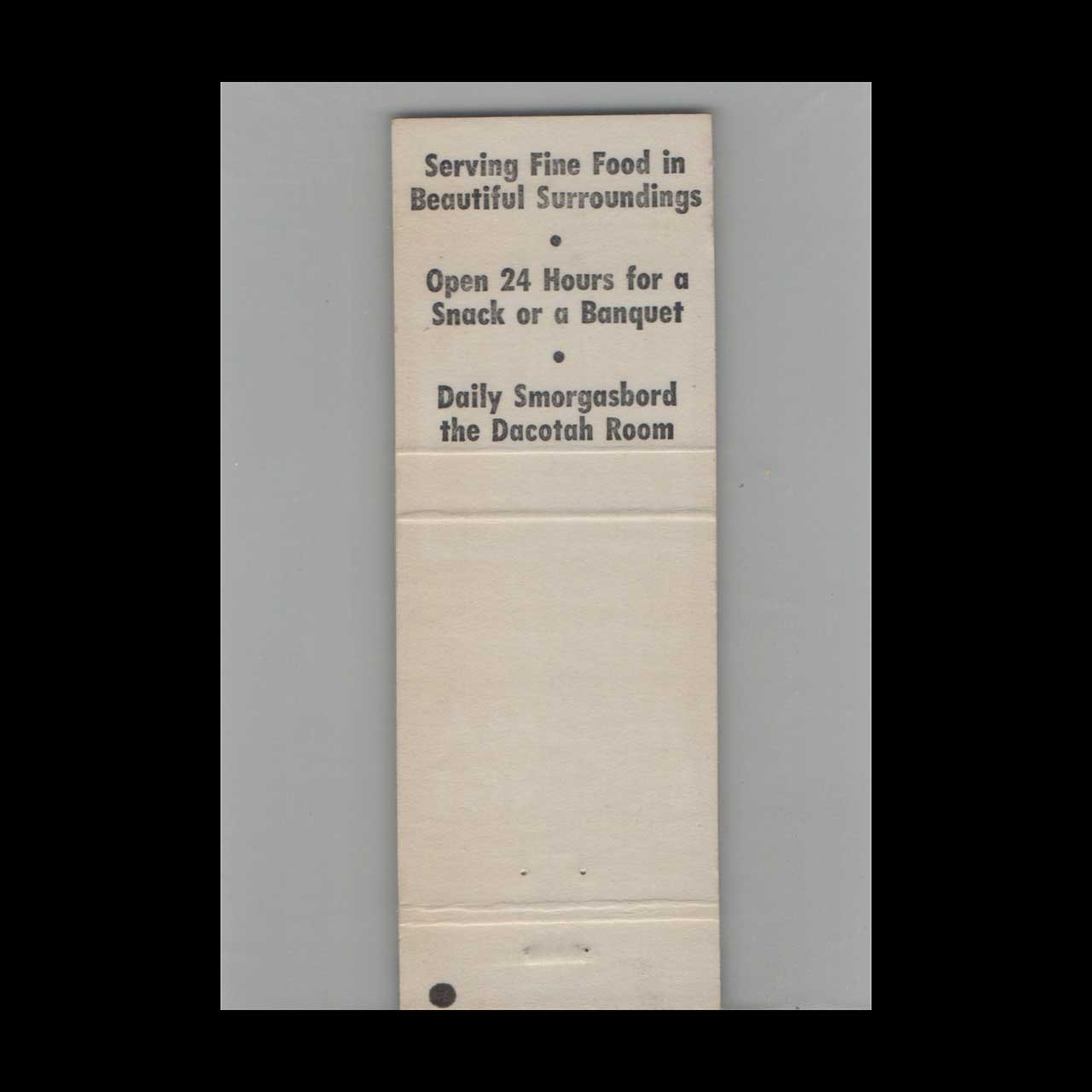 Matchbook Cover Acoma Inn Pipestone MN Matchbook Cover Acoma Inn Pipestone MN