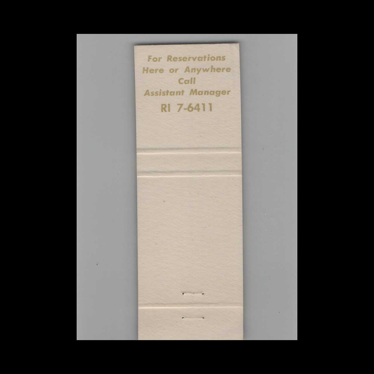 Matchbook Cover Hotel Adolphus Dallas TX #2 Matchbook Cover Hotel Adolphus Dallas TX #2