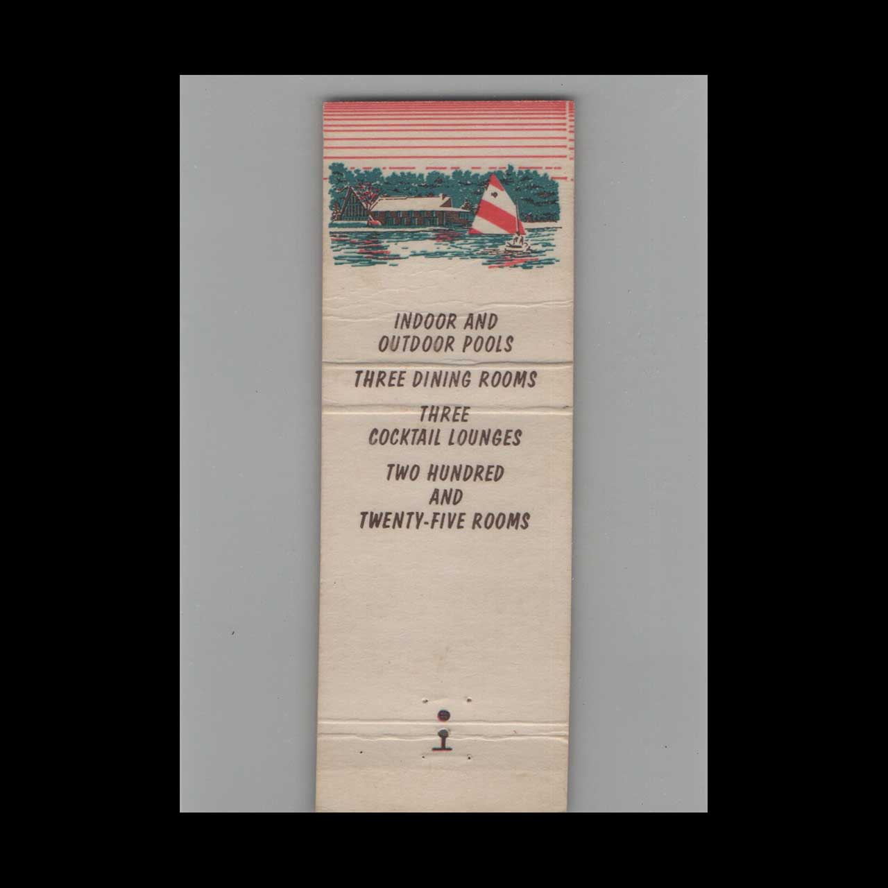 Matchbook Cover The Abbey Hotel Fontana WI Matchbook Cover The Abbey Hotel Fontana WI