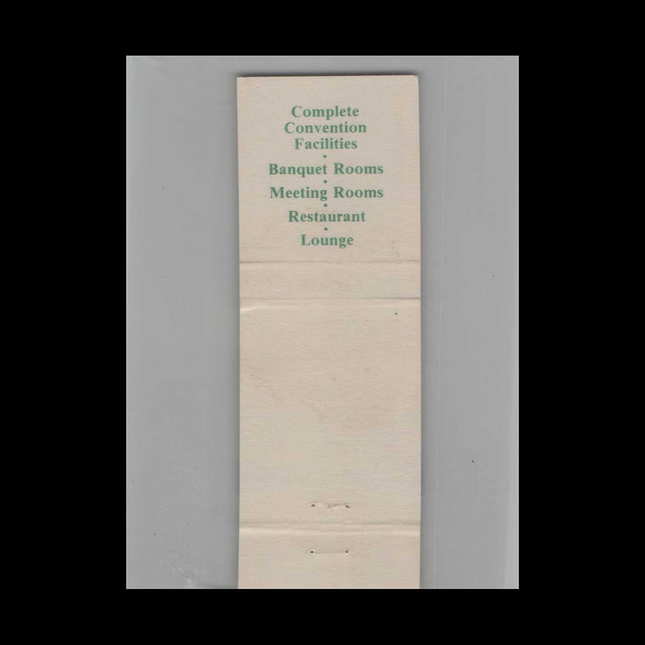 Matchbook Cover Acacia Convention Center Oklahoma City OK Matchbook Cover Acacia Convention Center Oklahoma City OK