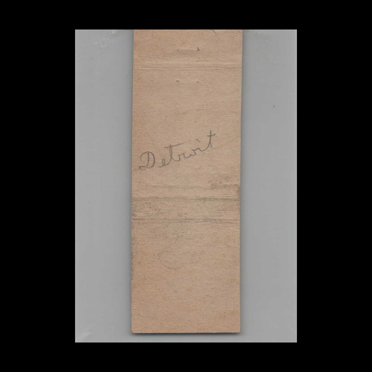 Valentines Texaco Gas Station Matchbook Cover Detroit Valentines Texaco Gas Station Matchbook Cover Detroit