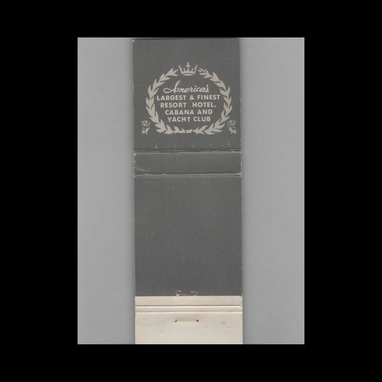 Matchbook Cover Boom Boom Room Miami Beach FL Matchbook Cover Boom Boom Room Miami Beach FL