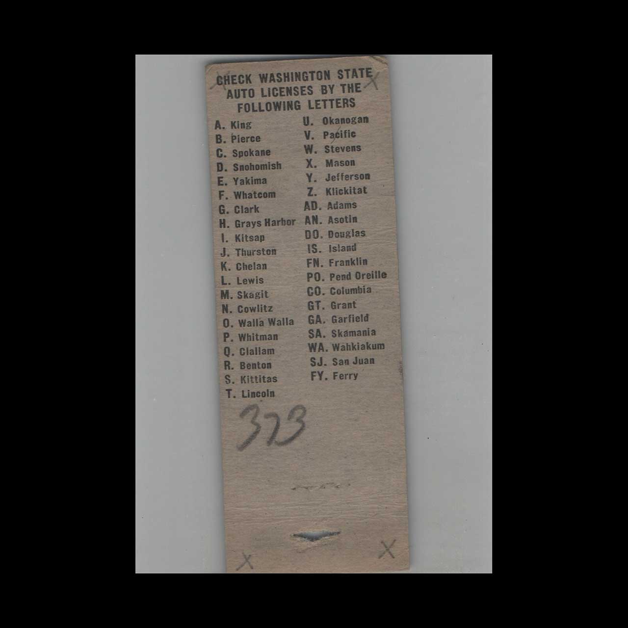 Matchbook Cover Outside In Beer Tavern Bremerton WA Matchbook Cover Outside In Beer Tavern Bremerton WA