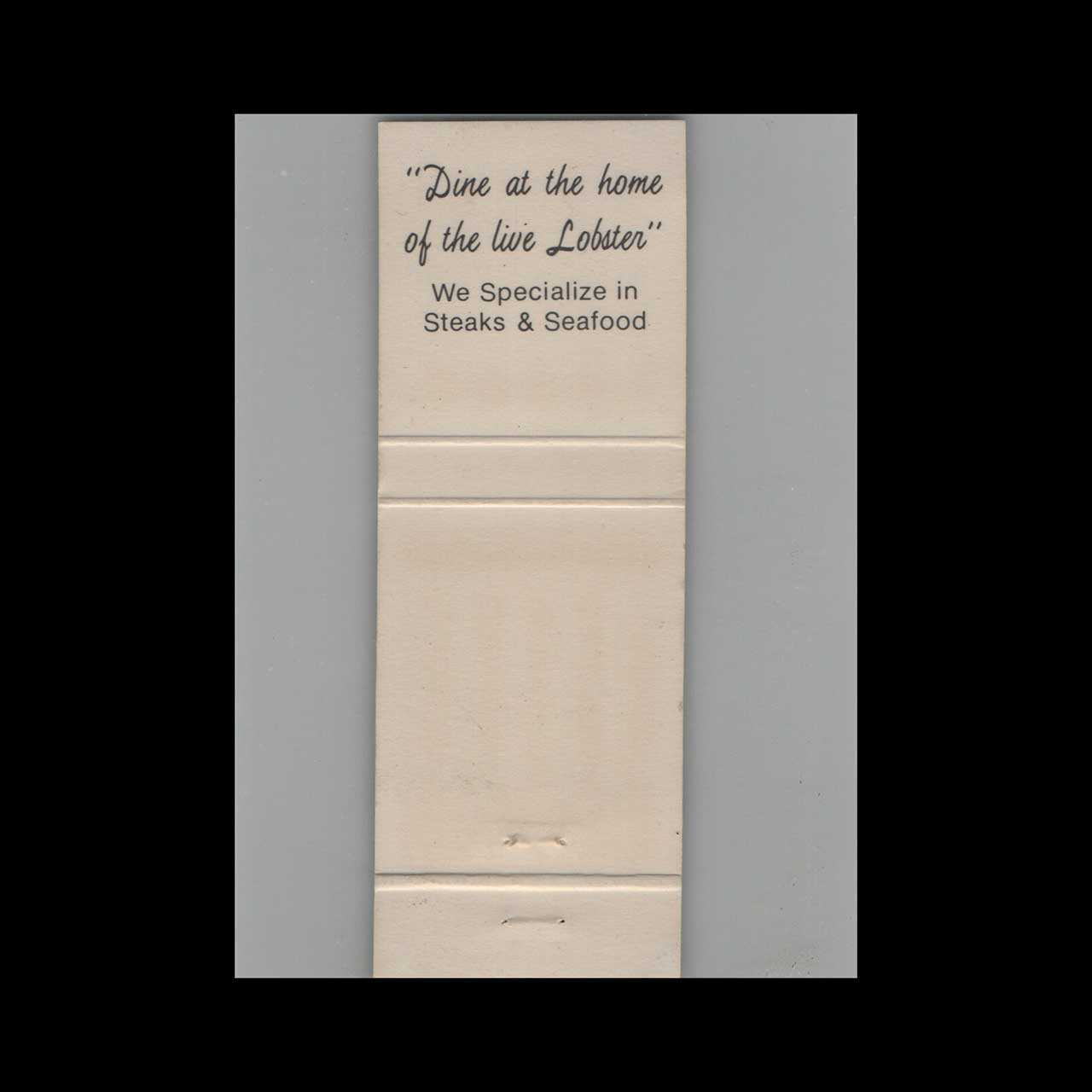 Matchbook Cover Surf N Turf Restaurant St Augustine FL Matchbook Cover Surf N Turf Restaurant St Augustine FL