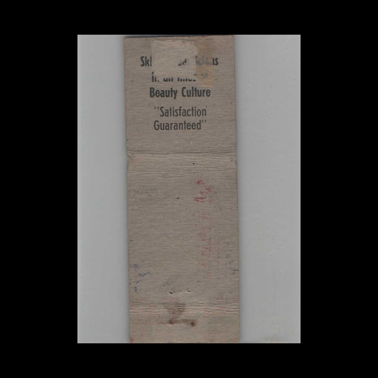 WWII Era Jeannettes Matchbook Cover Manchester NH WWII Era Jeannettes Matchbook Cover Manchester NH