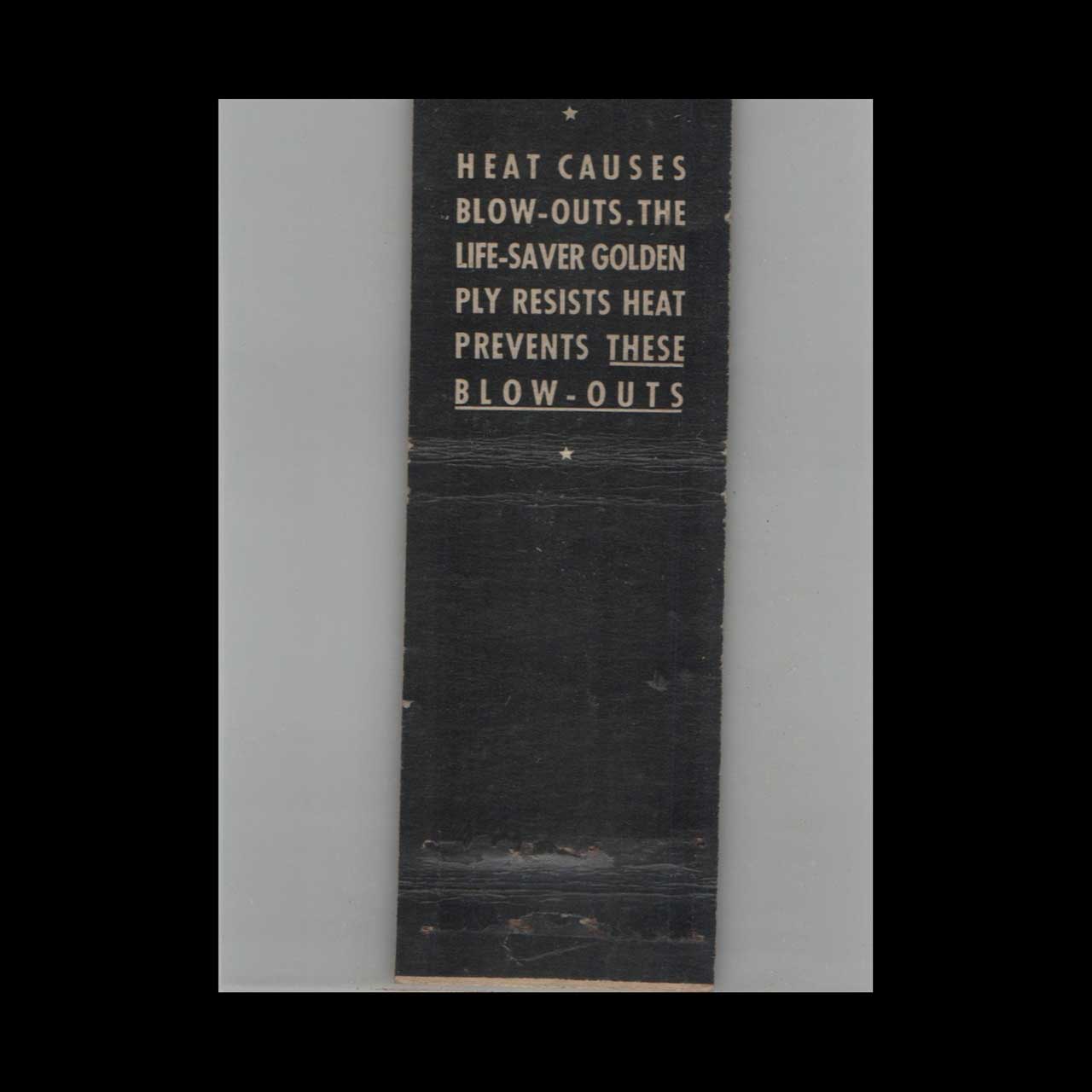 Goodyear Tires Matchbook Cover Rendlers Service Cincinnati Goodyear Tires Matchbook Cover Rendlers Service Cincinnati