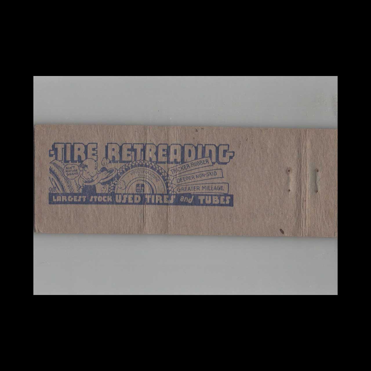 Cheever Tire Service Matchbook Cover Bellows Falls VT Cheever Tire Service Matchbook Cover Bellows Falls VT