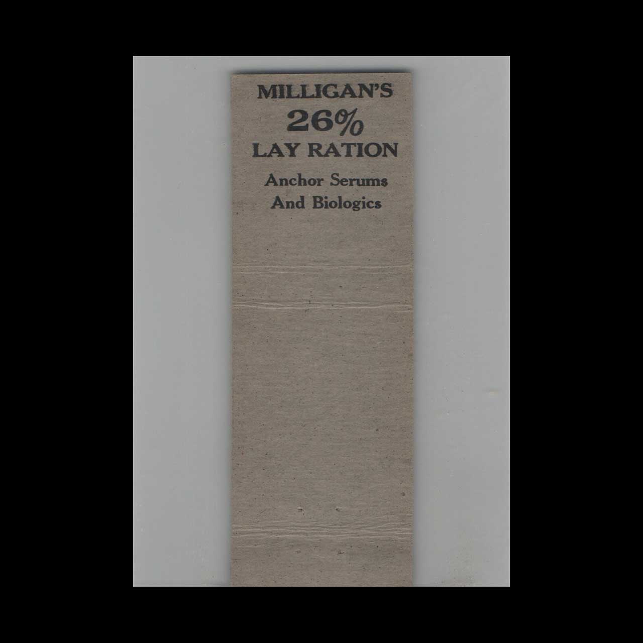 Purina Check R Mix Milligans Son Matchbook Cover Purina Check R Mix Milligans Son Matchbook Cover