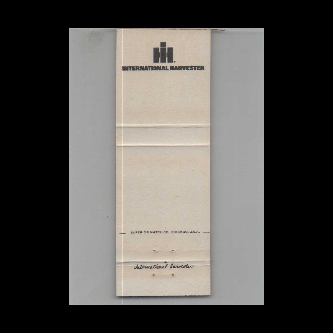 International Harvester Campbell County Matchbook Cover International Harvester Campbell County Matchbook Cover