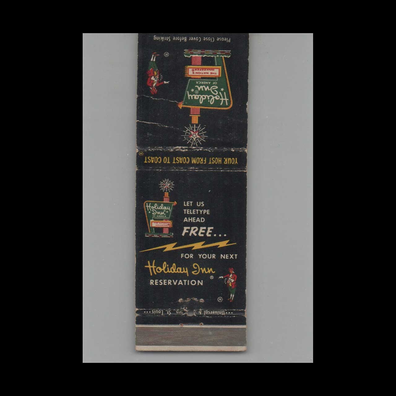 Matchbook Cover Holiday Inn of Orlando FL Matchbook Cover Holiday Inn of Orlando FL