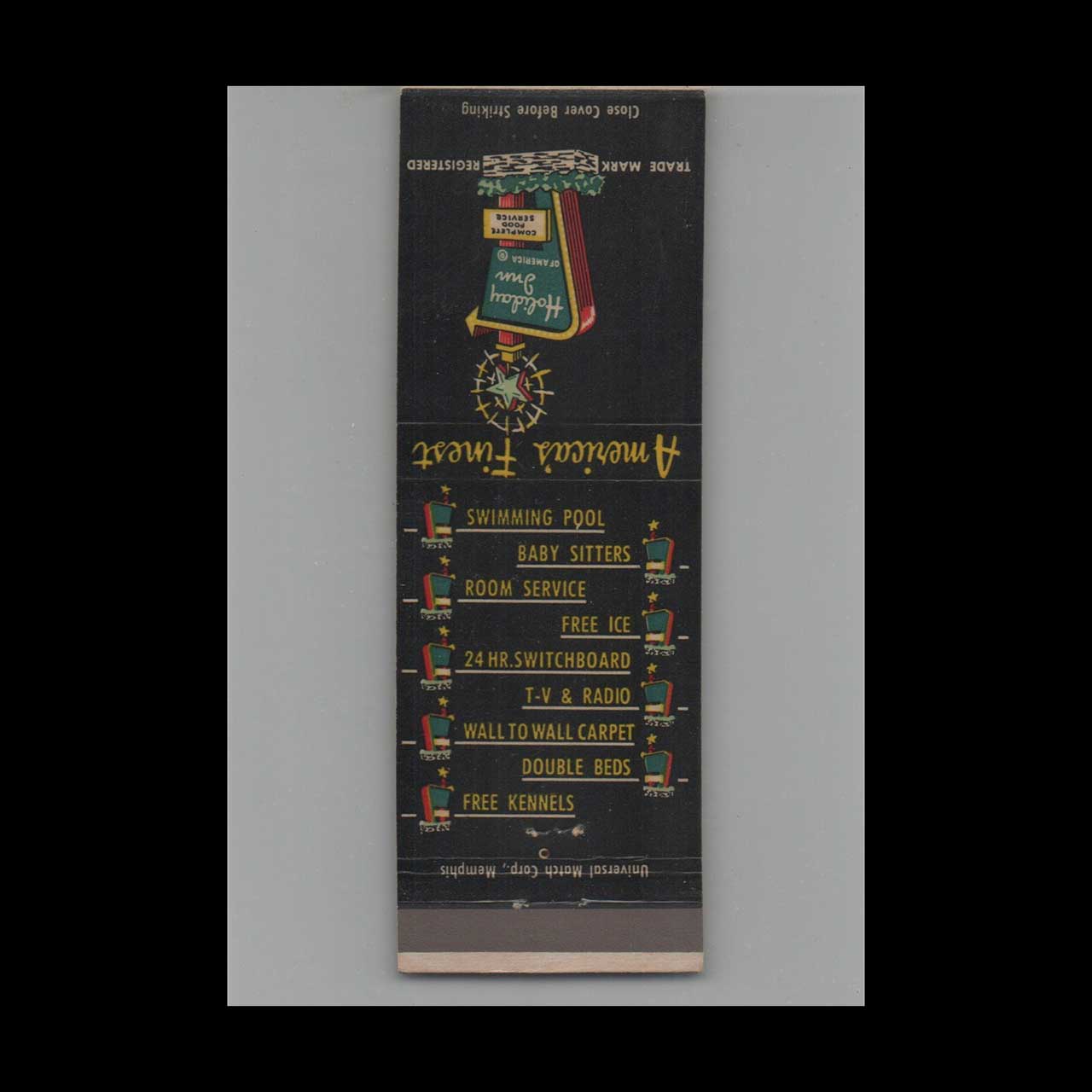 Matchbook Cover Holiday Inn Orlando FL Matchbook Cover Holiday Inn Orlando FL