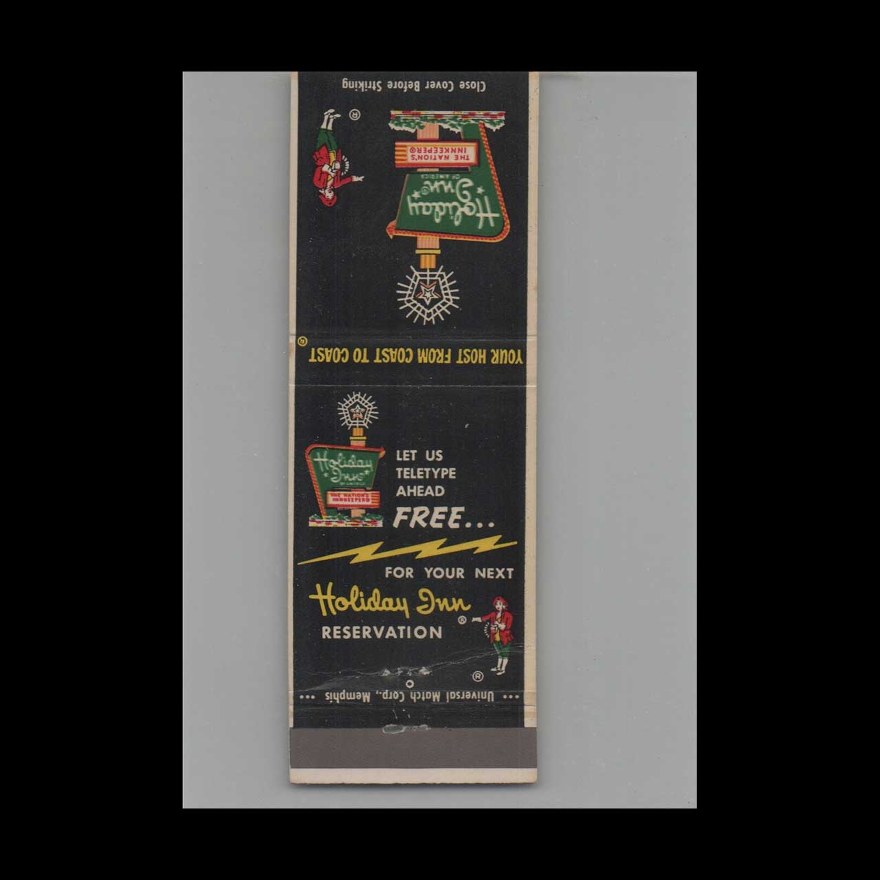 Matchbook Cover Holiday Inn Orlando FL Matchbook Cover Holiday Inn Orlando FL