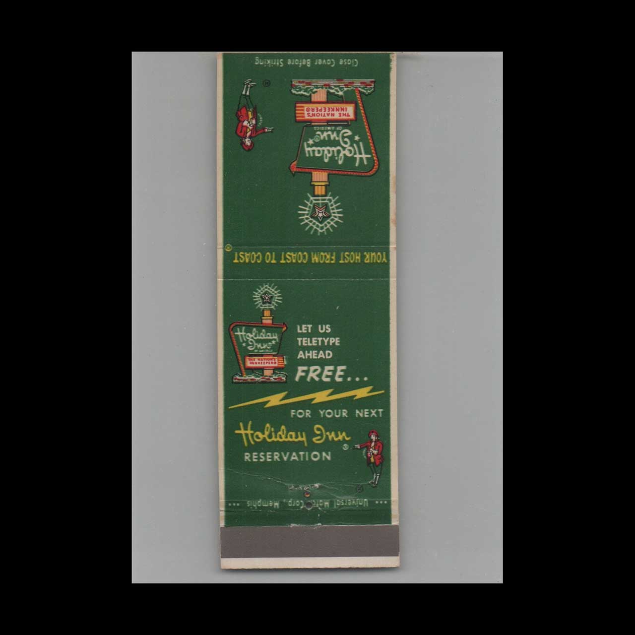 Matchbook Cover Holiday Inn Orlando FL Matchbook Cover Holiday Inn Orlando FL