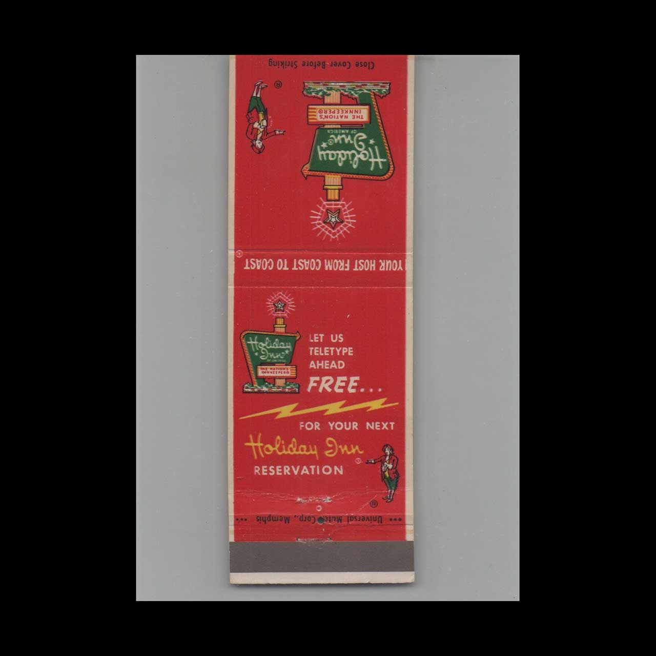 Matchbook Cover Holiday Inn Motor Hotel Orlando FL Matchbook Cover Holiday Inn Motor Hotel Orlando FL