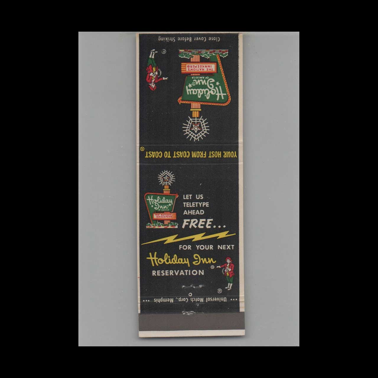 Matchbook Cover Holiday Inn Orlando FL Matchbook Cover Holiday Inn Orlando FL