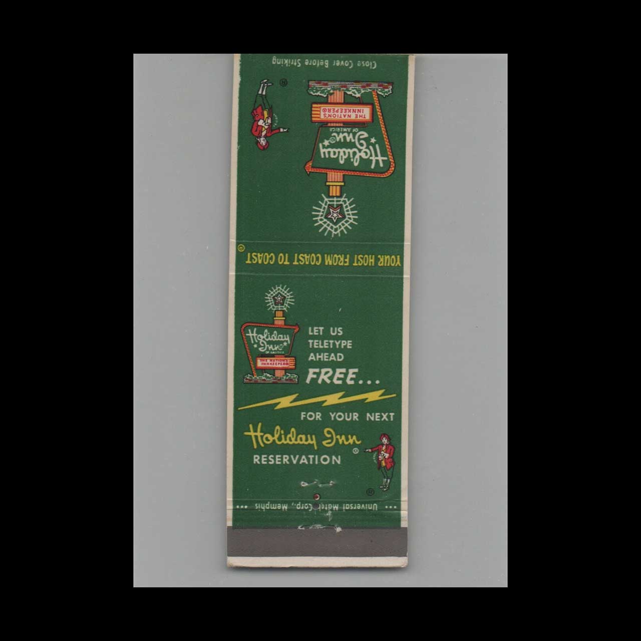 Matchbook Cover Holiday Inn Orlando FL Matchbook Cover Holiday Inn Orlando FL