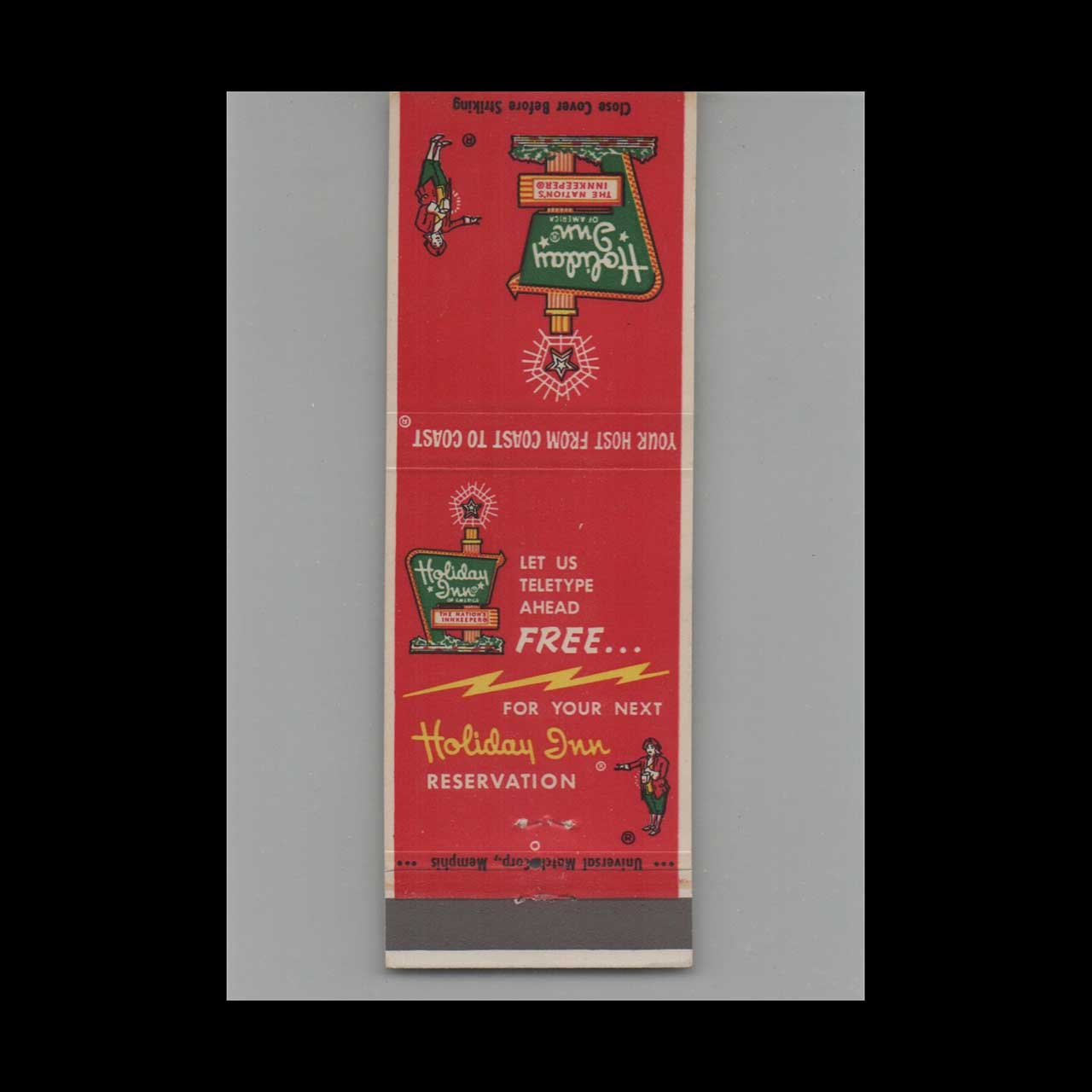 Matchbook Cover Holiday Inn Orlando FL Matchbook Cover Holiday Inn Orlando FL