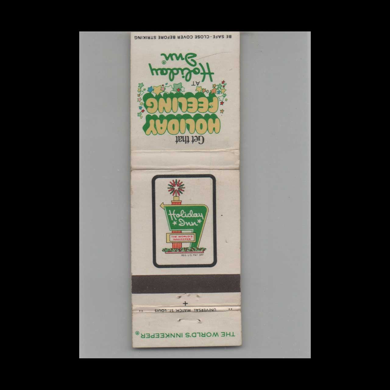 Matchbook Cover Holiday Inn Orlando FL Matchbook Cover Holiday Inn Orlando FL