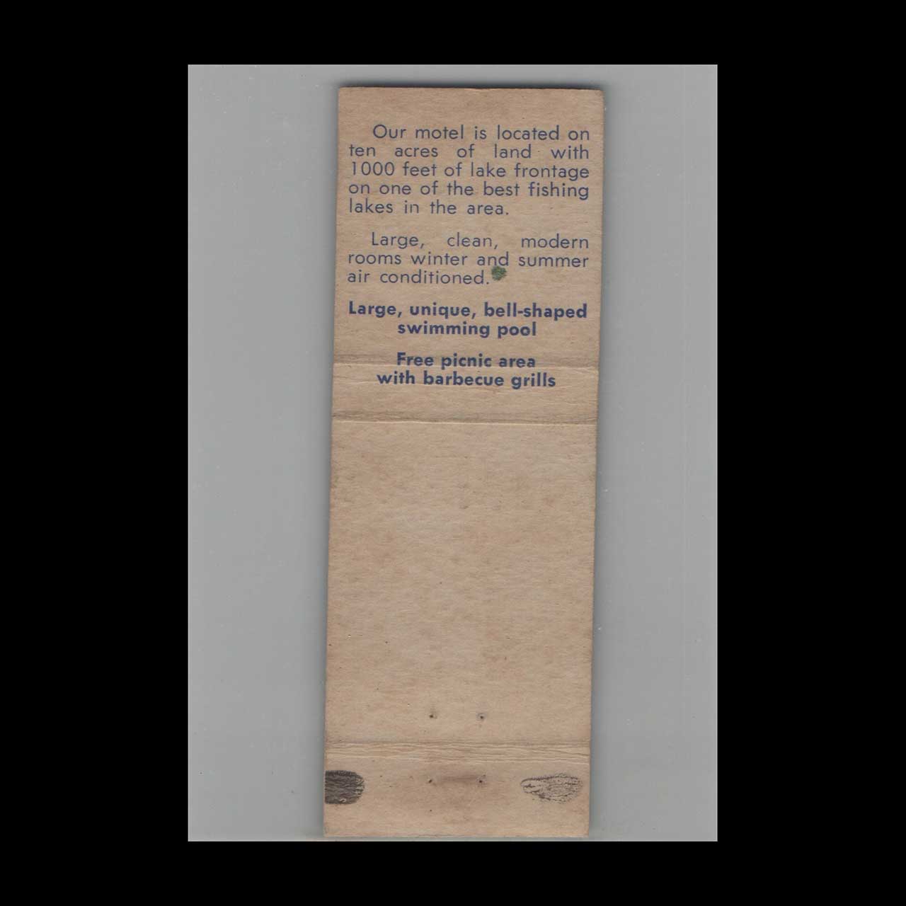 Matchbook Cover Isbells Motel Orlando FL Black Matchbook Cover Isbells Motel Orlando FL Black