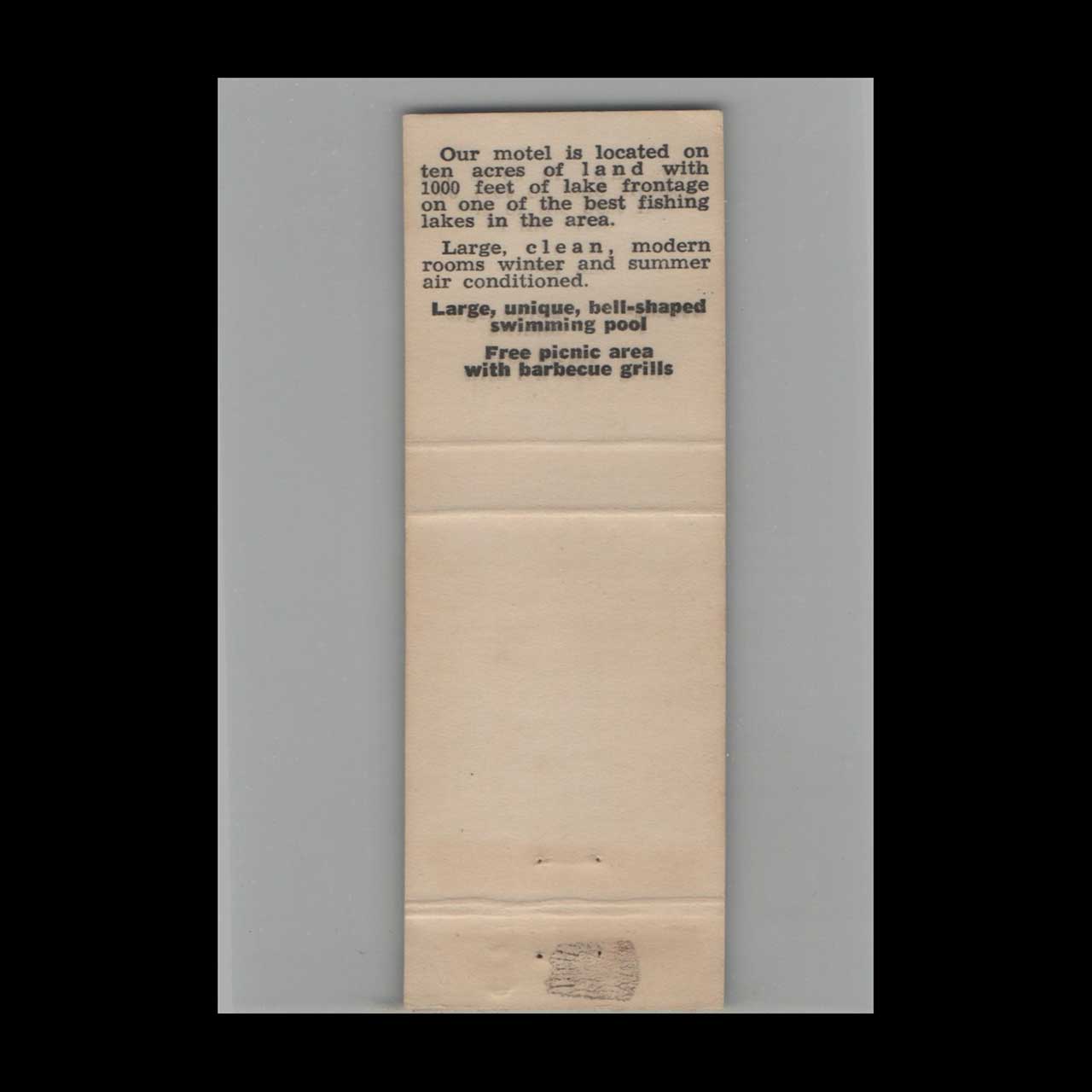 Matchbook Cover Isbells Motel Orlando FL Light Blue Matchbook Cover Isbells Motel Orlando FL Light Blue