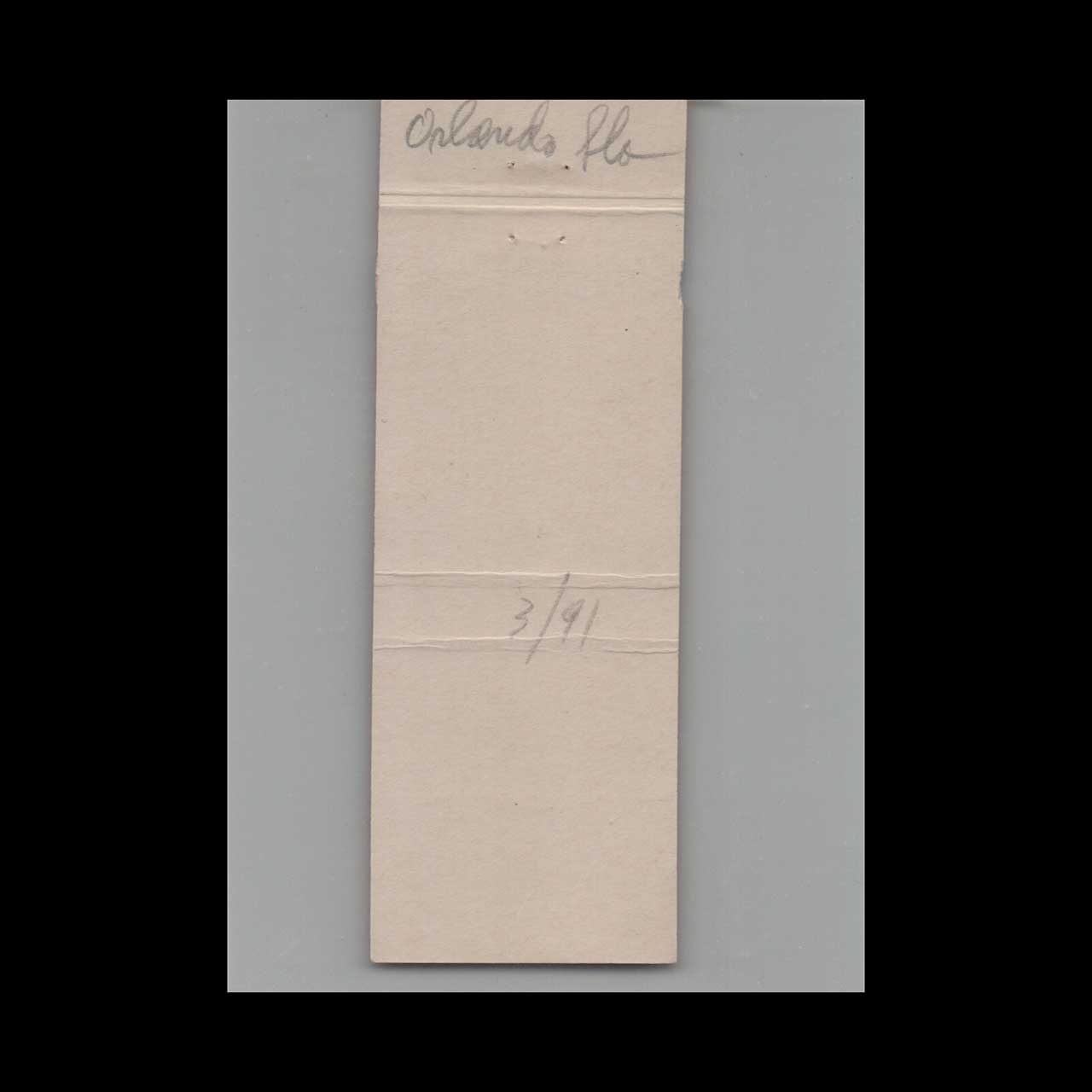 Matchbook Cover Allies Orlando FL Matchbook Cover Allies Orlando FL