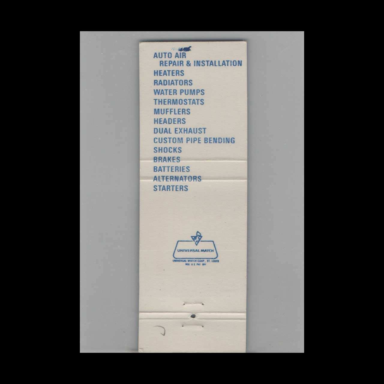 Matchbook Cover Ace Air Orlando FL Matchbook Cover Ace Air Orlando FL