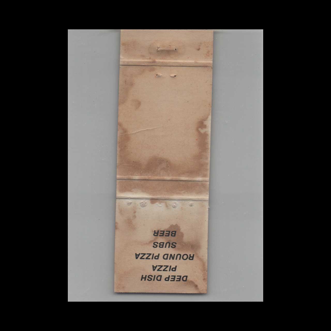 Matchbook Cover Dinos Pizza Orlando FL Matchbook Cover Dinos Pizza Orlando FL