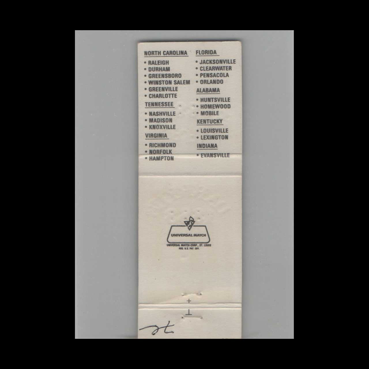 Matchbook Cover Darryls 1883 Restaurant and Tavern Orlando FL Matchbook Cover Darryls 1883 Restaurant and Tavern Orlando FL