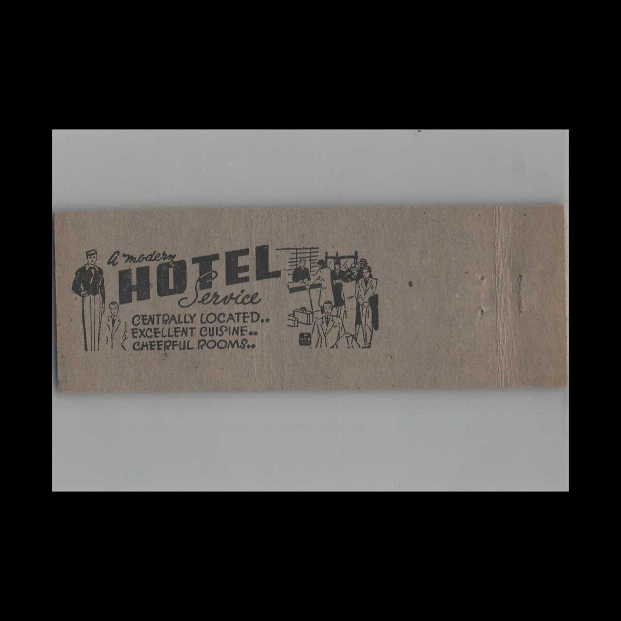 Matchbook Cover Baker Hotel Deming NM Matchbook Cover Baker Hotel Deming NM