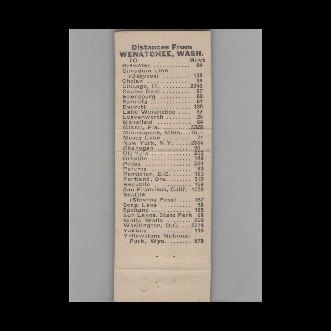 Matchbook Cover Bel Air Motel Wenatchee WA Matchbook Cover Bel Air Motel Wenatchee WA