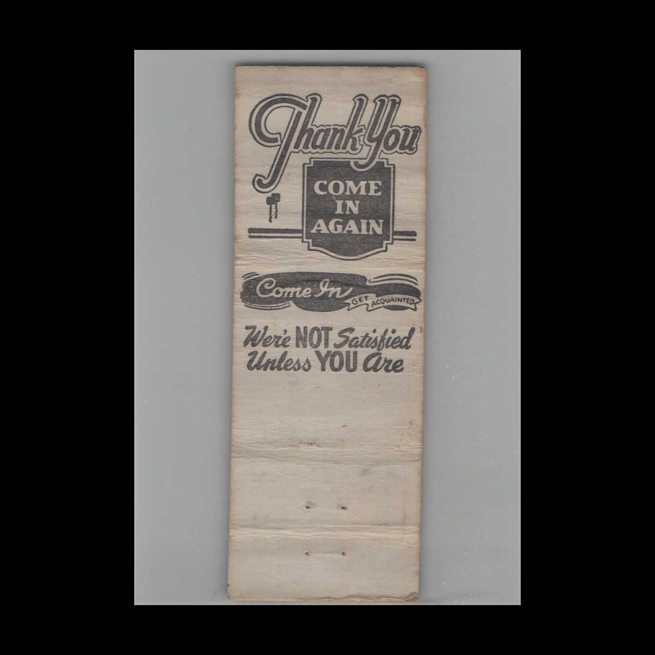 Sam G Shipp Bealeton VA Matchbook Cover Sam G Shipp Bealeton VA Matchbook Cover