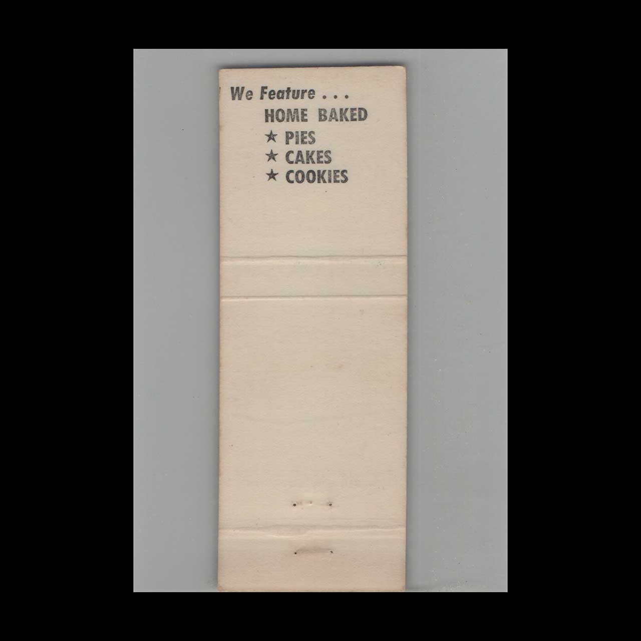 Salad Bowl Restaurant Matchbook Cover Racine WI Salad Bowl Restaurant Matchbook Cover Racine WI