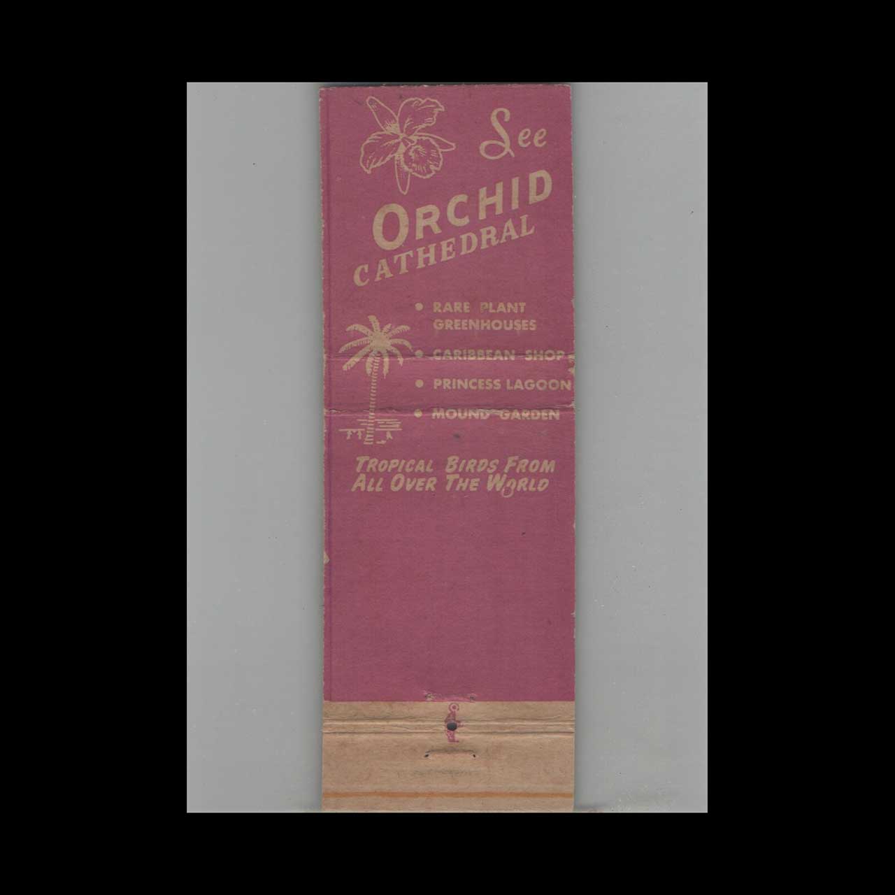 Matchbook Cover Caribbean Gardens Naples FL Matchbook Cover Caribbean Gardens Naples FL