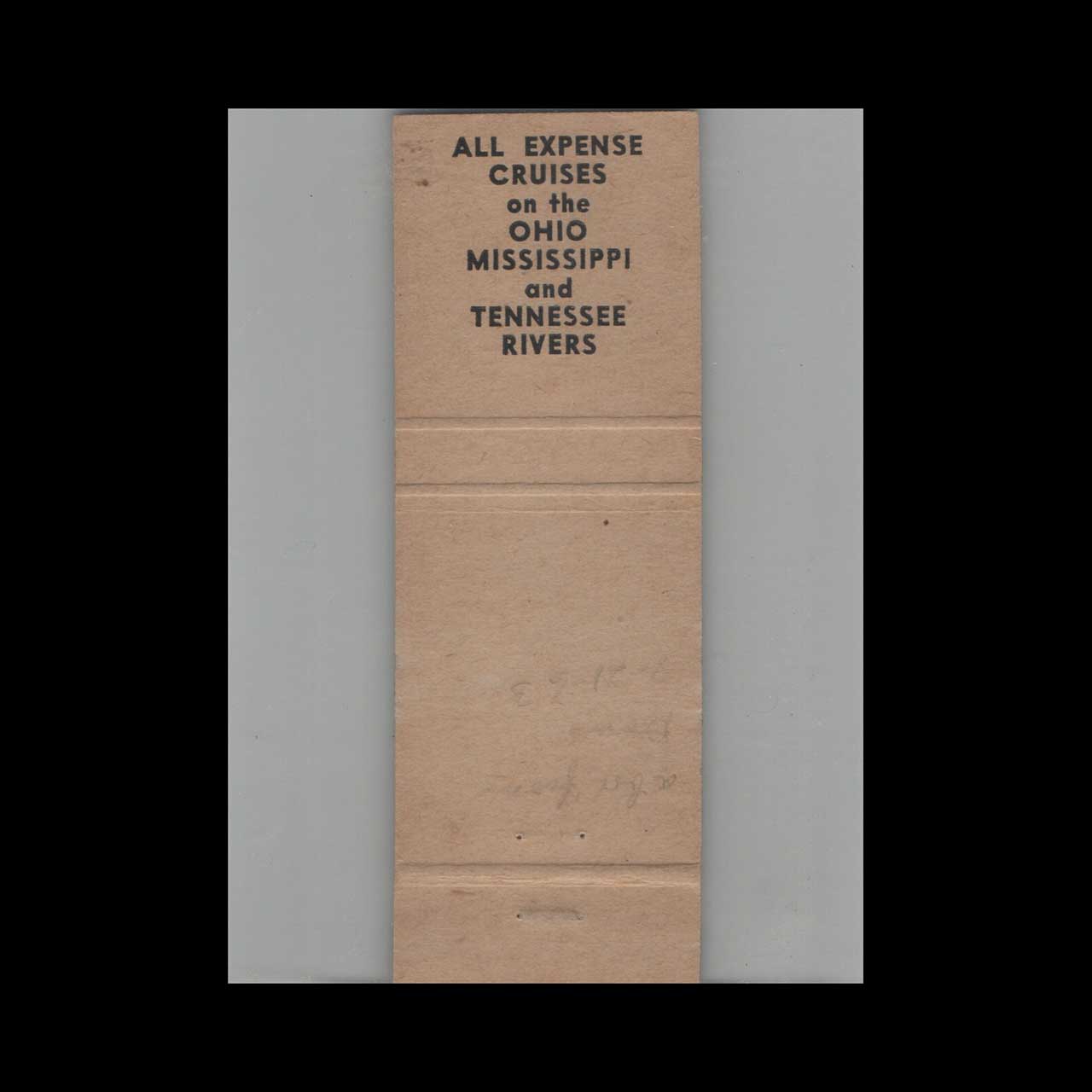 SS Delta Queen Matchbook Cover Cincinnati Steamer SS Delta Queen Matchbook Cover Cincinnati Steamer