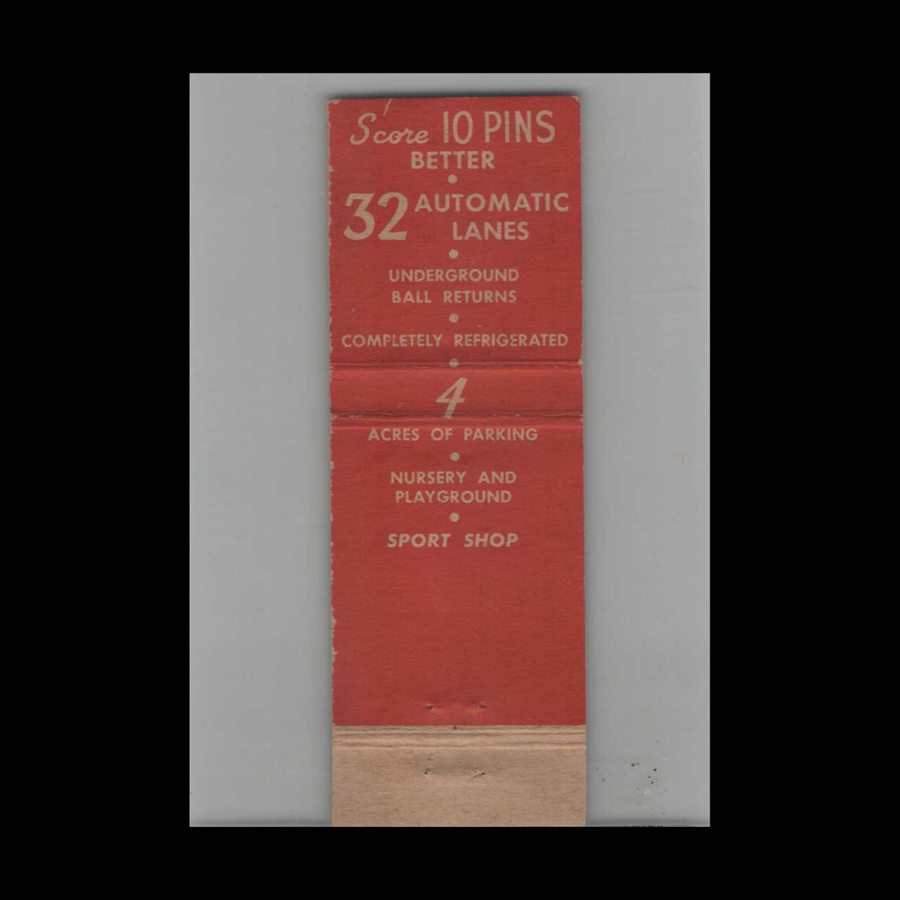 Matchbook Cover 300 Bowling Alley Phoenix AZ Matchbook Cover 300 Bowling Alley Phoenix AZ