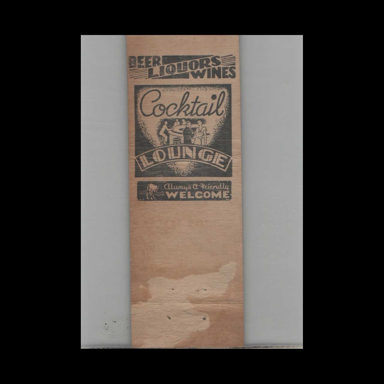 Van Dyke Recreation Detroit MI Matchbook Cover Van Dyke Recreation Detroit MI Matchbook Cover