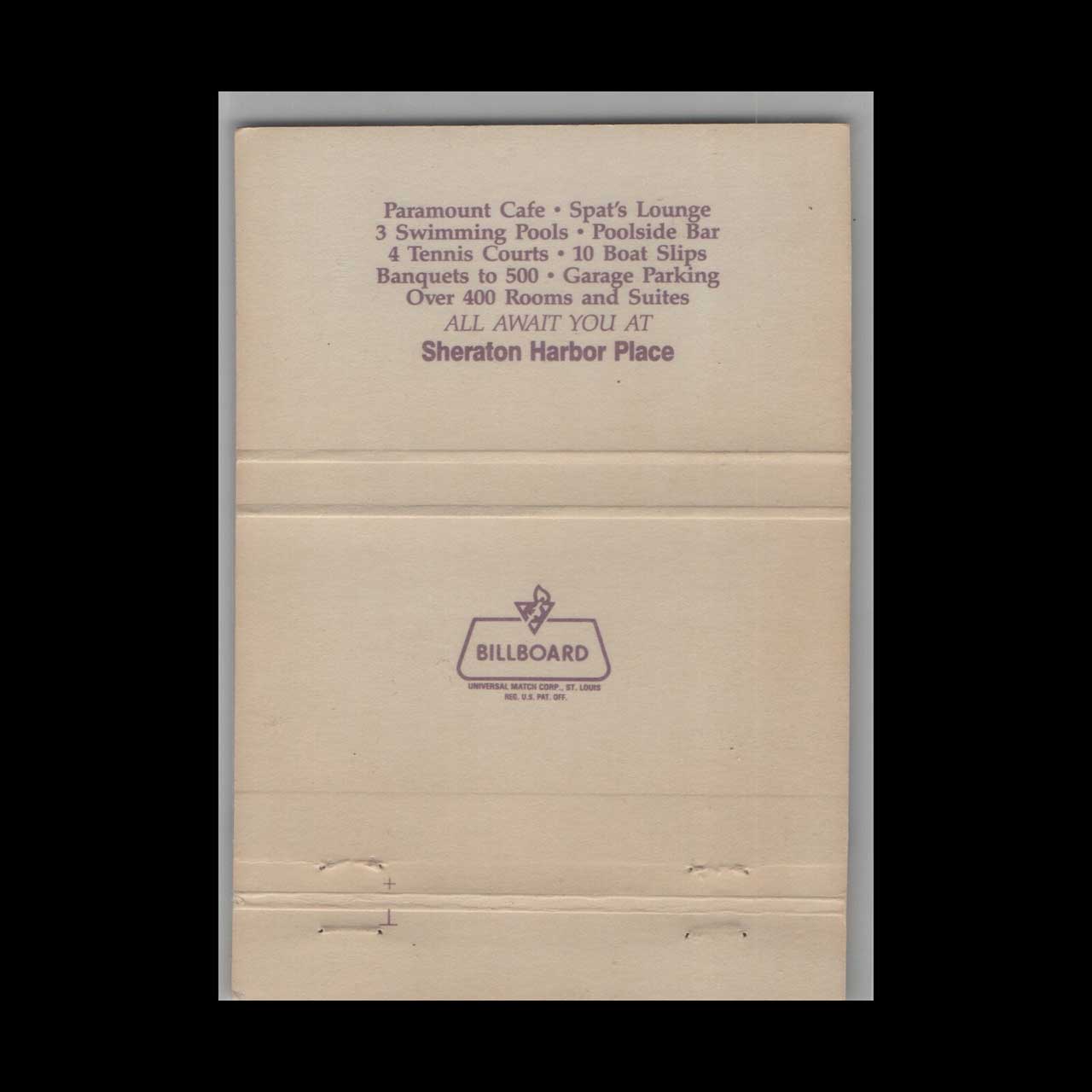 Matchbook Cover Ellingtons Fort Myers FL Matchbook Cover Ellingtons Fort Myers FL