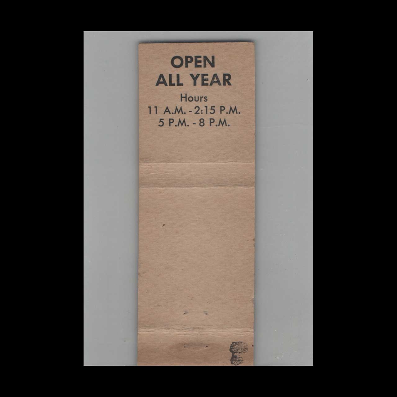 Matchbook Cover Edison Cafeteria Fort Myers FL Red Matchbook Cover Edison Cafeteria Fort Myers FL Red