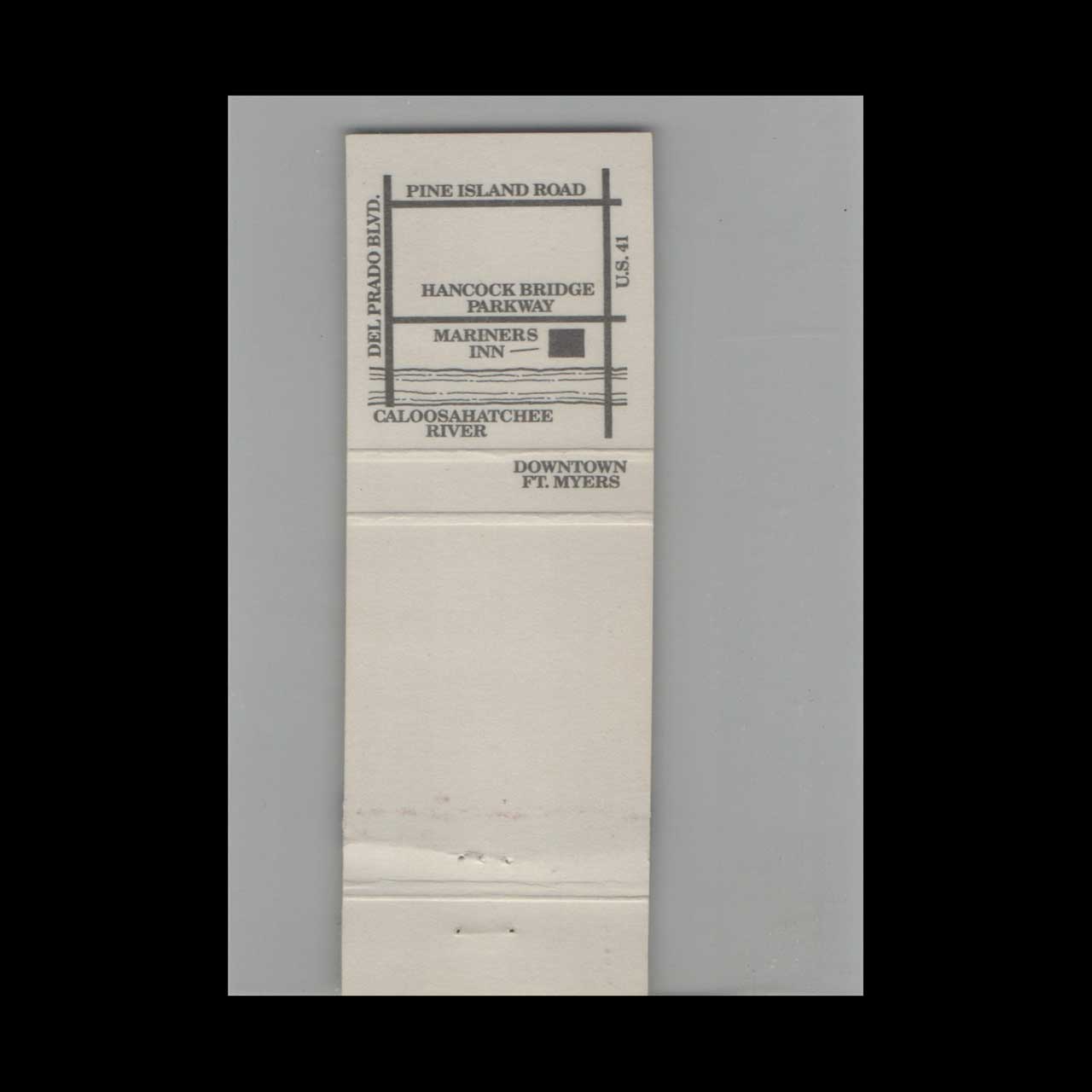 Matchbook Cover Mariners Inn North Fort Myers FL Matchbook Cover Mariners Inn North Fort Myers FL
