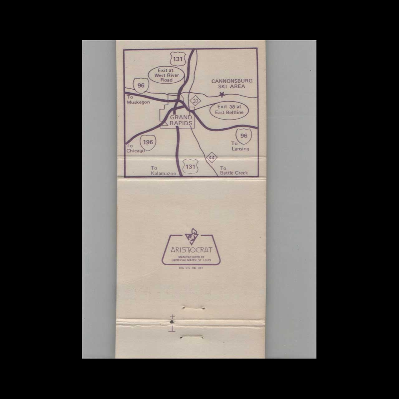 Ski Cannonsburg Matchbook Cover Grand Rapids MI Ski Cannonsburg Matchbook Cover Grand Rapids MI