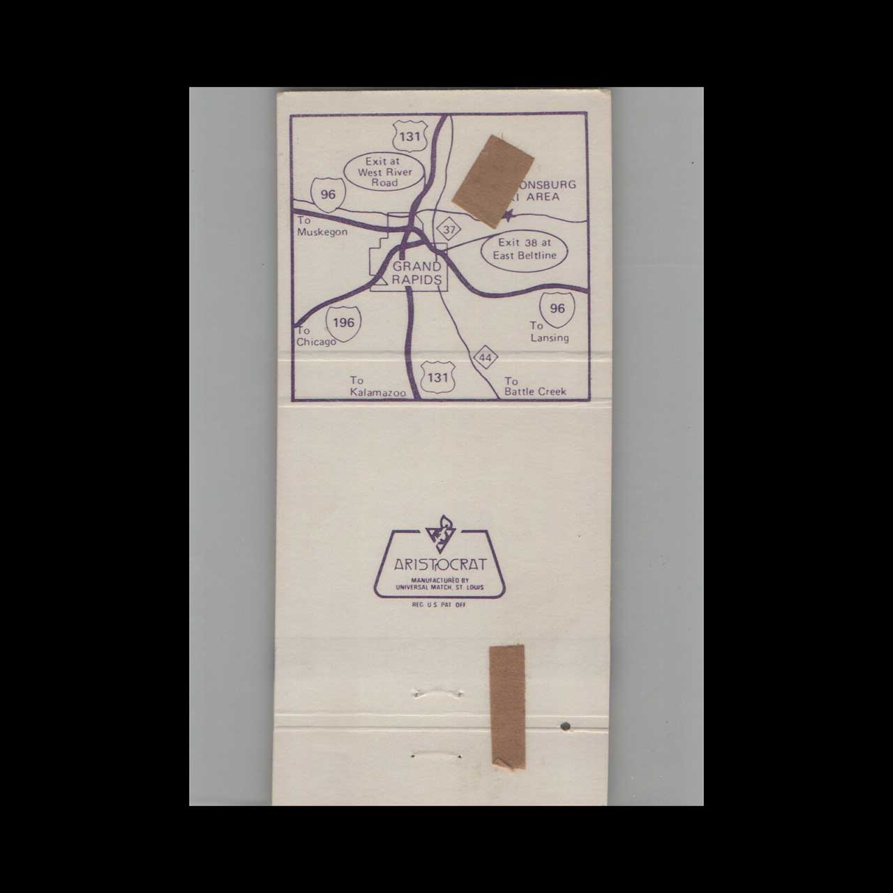 Ski Cannonsburg Matchbook Cover Grand Rapids MI Ski Cannonsburg Matchbook Cover Grand Rapids MI