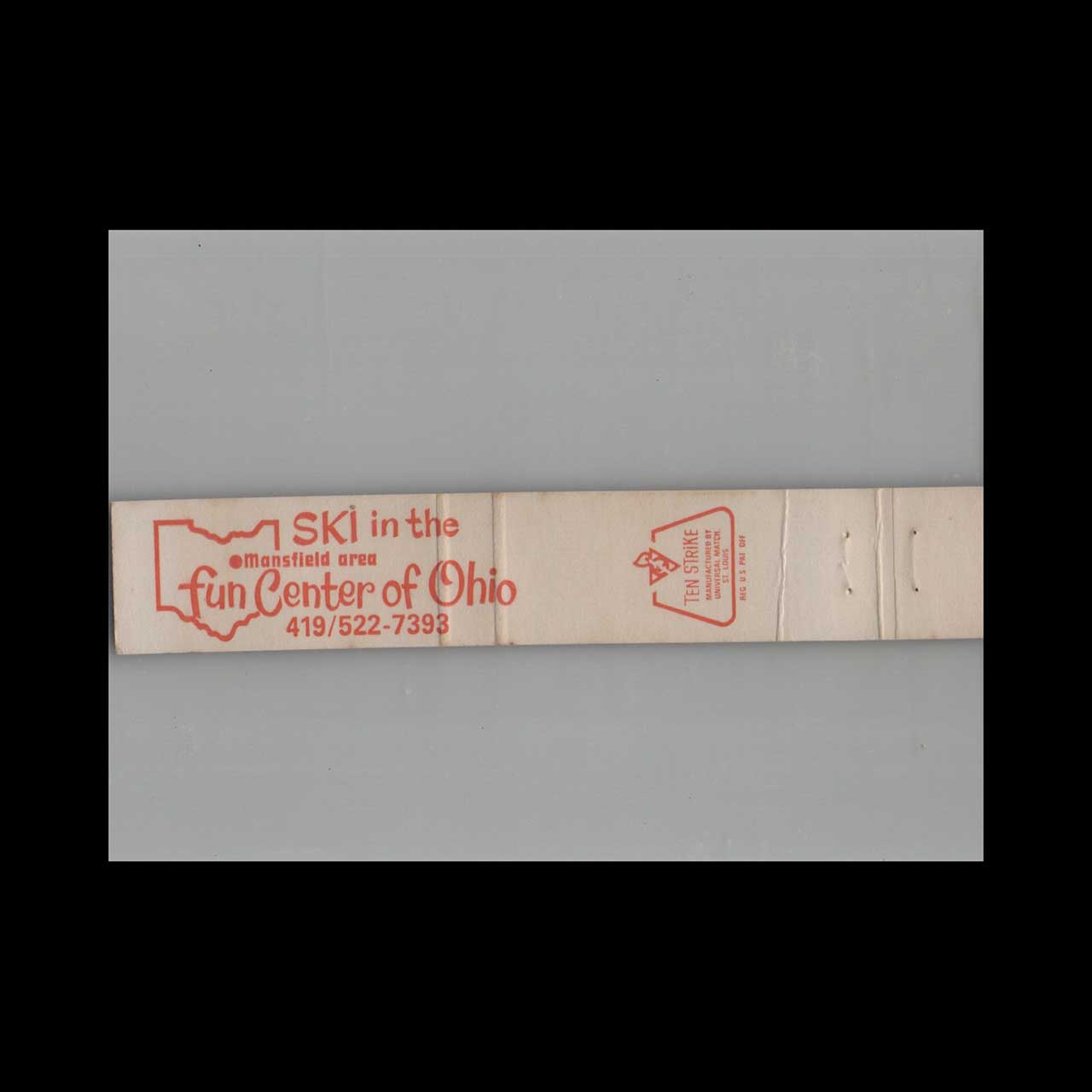 Snow Trails Ski Resort Matchbook Cover Mansfield OH Snow Trails Ski Resort Matchbook Cover Mansfield OH