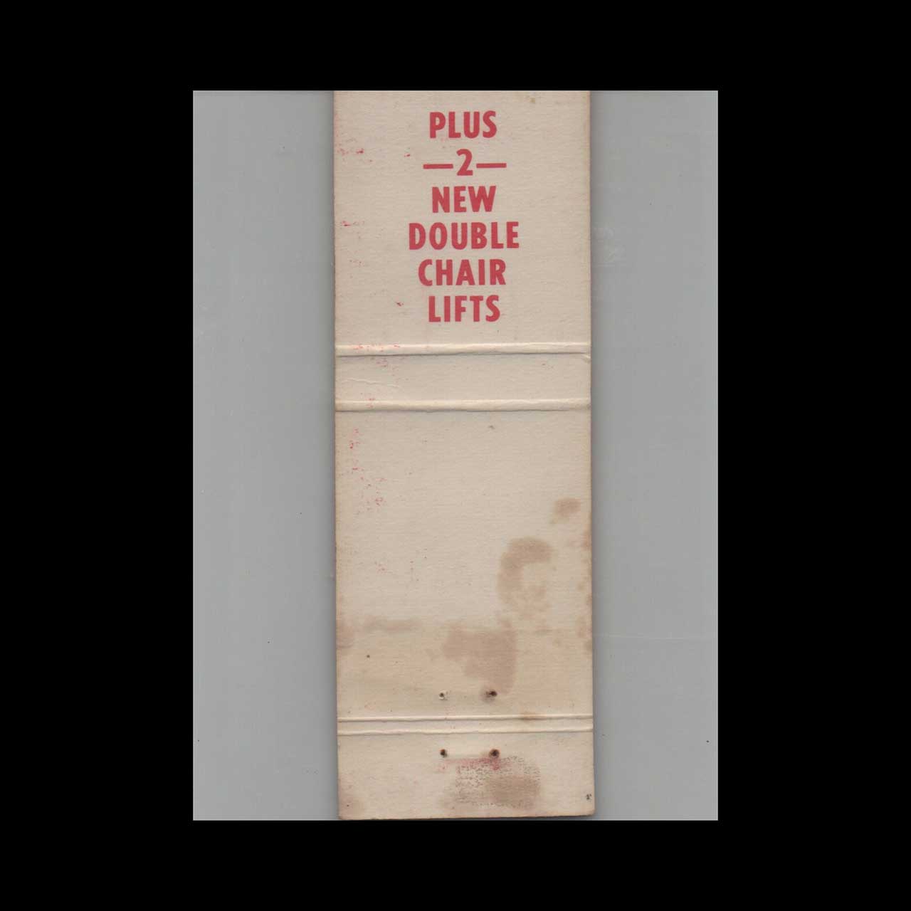 Bromley Ski Area Matchbook Cover Manchester VT Bromley Ski Area Matchbook Cover Manchester VT