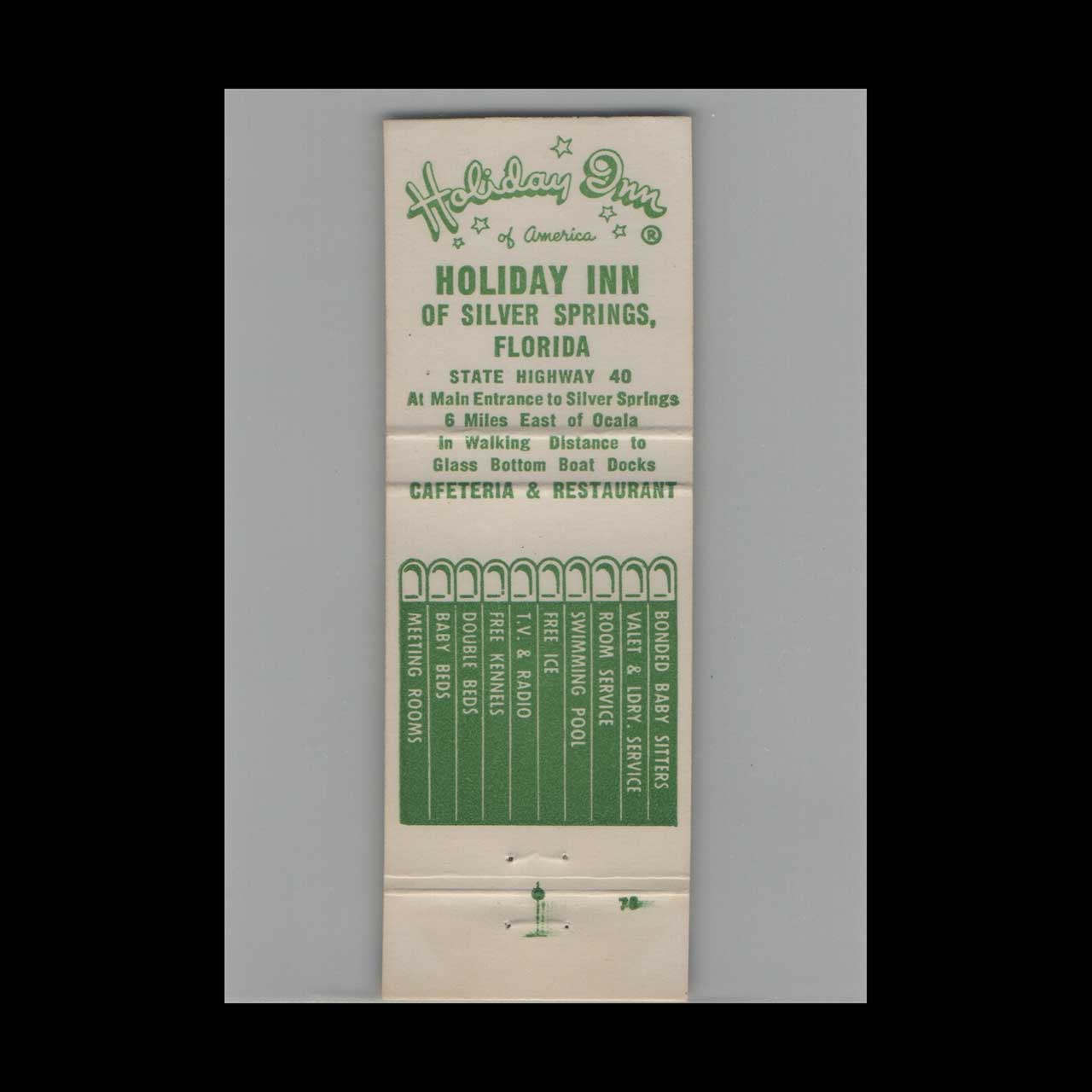 Matchbook Cover Holiday Inn Silver Springs FL Matchbook Cover Holiday Inn Silver Springs FL