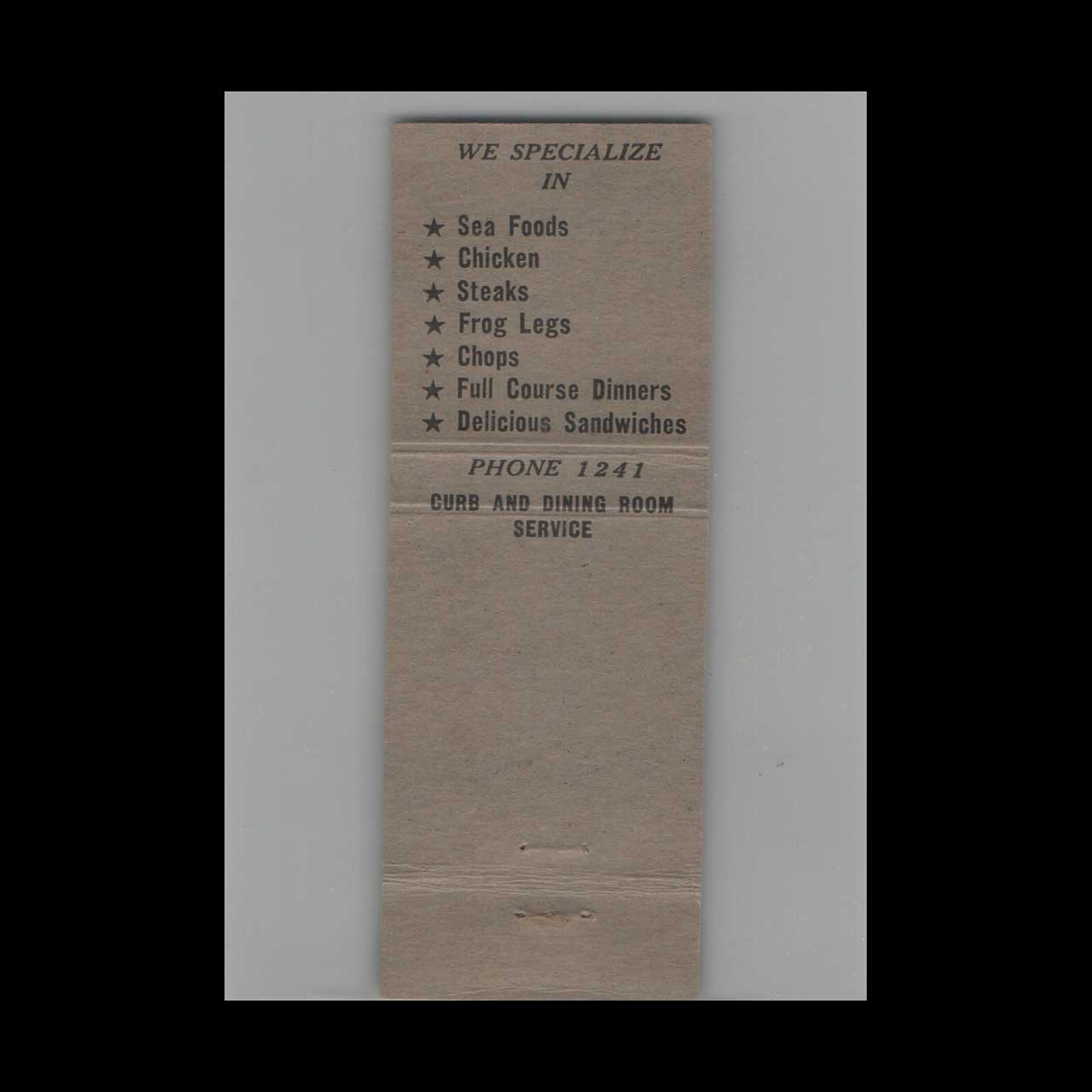 Matchbook Cover Sarres Restaurant Ocala FL Matchbook Cover Sarres Restaurant Ocala FL