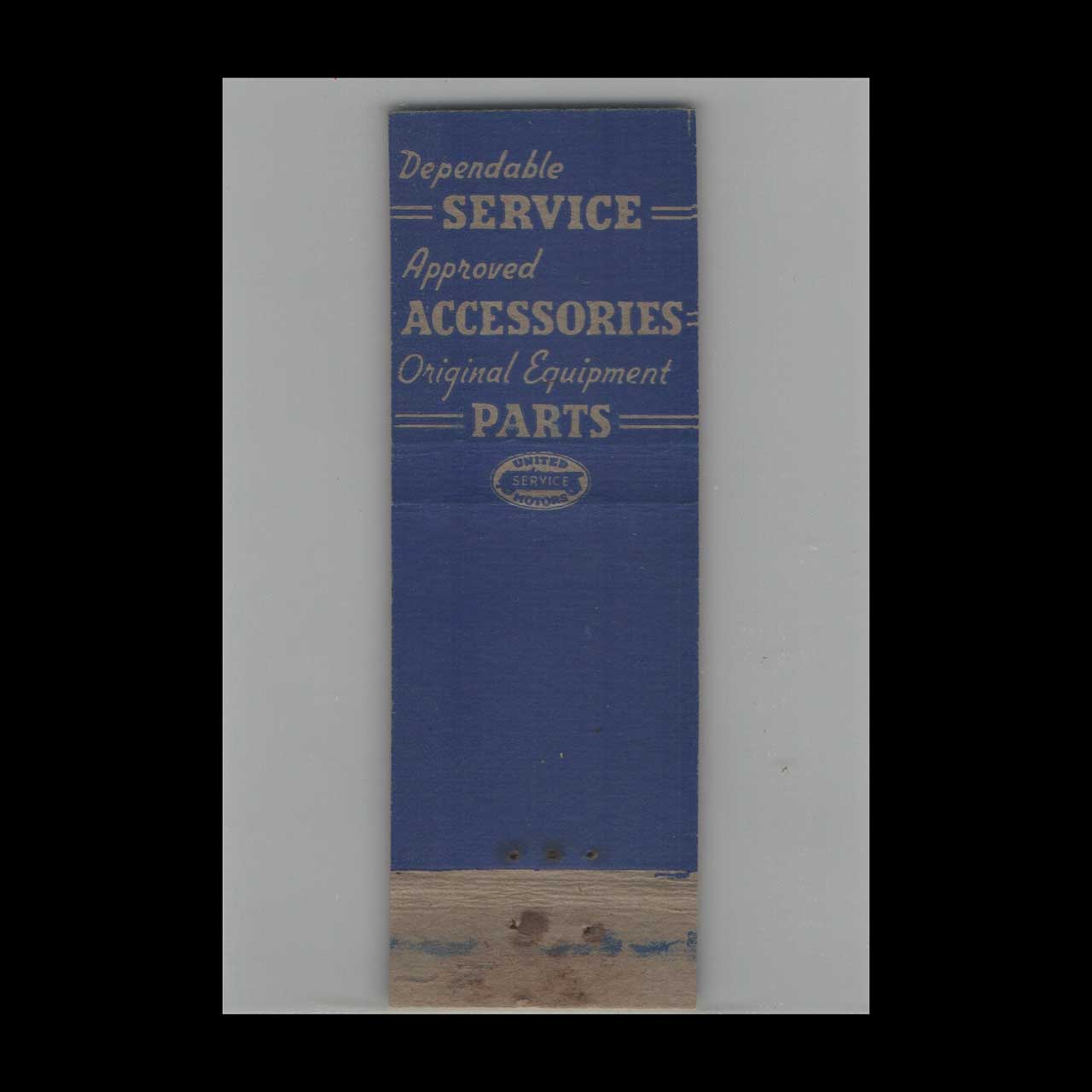 Matchbook Cover Delco Remy Service Auto Electric Company Ocala FL Matchbook Cover Delco Remy Service Auto Electric Company Ocala FL