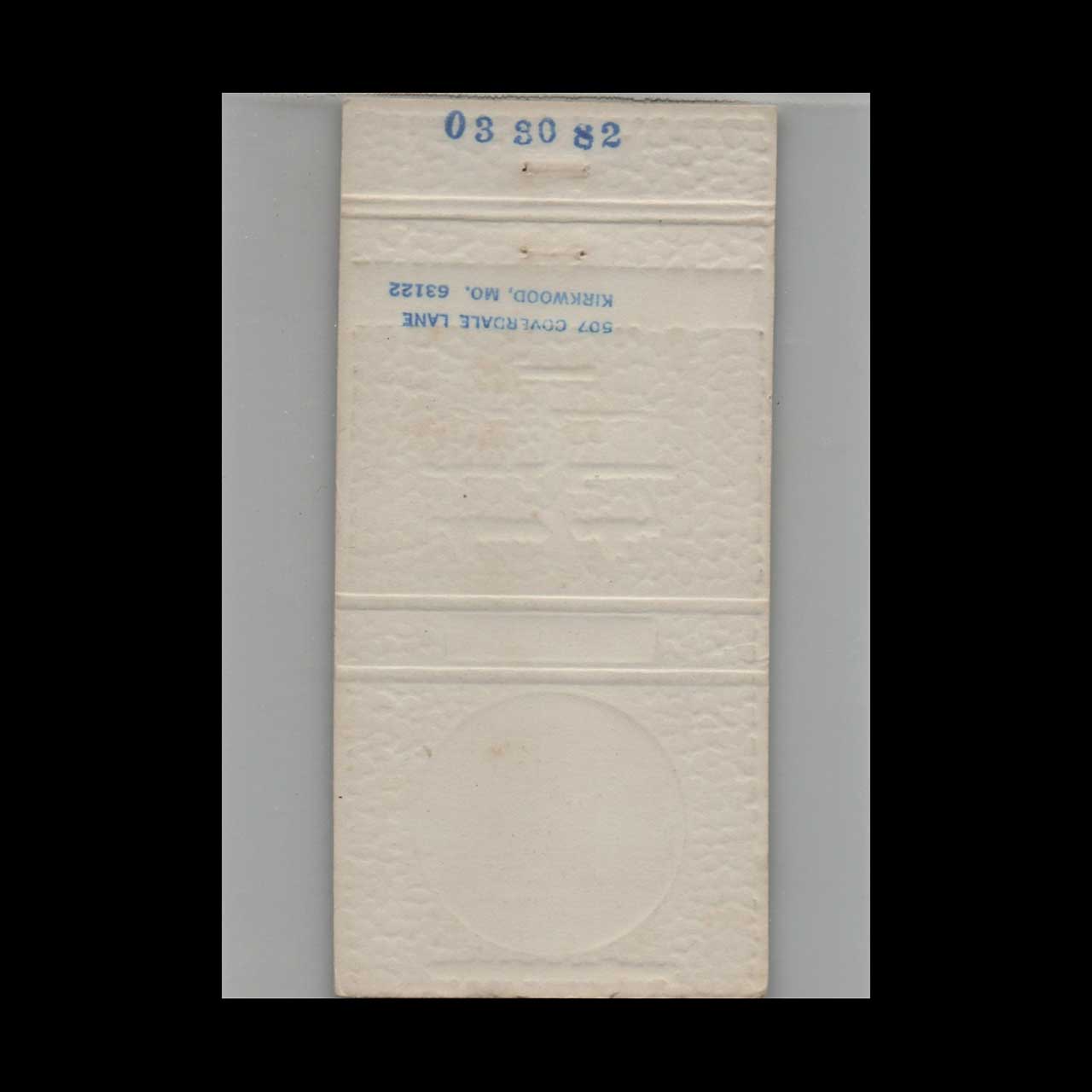 Sams Kandy Nashville Palace Matchbook Cover Sams Kandy Nashville Palace Matchbook Cover