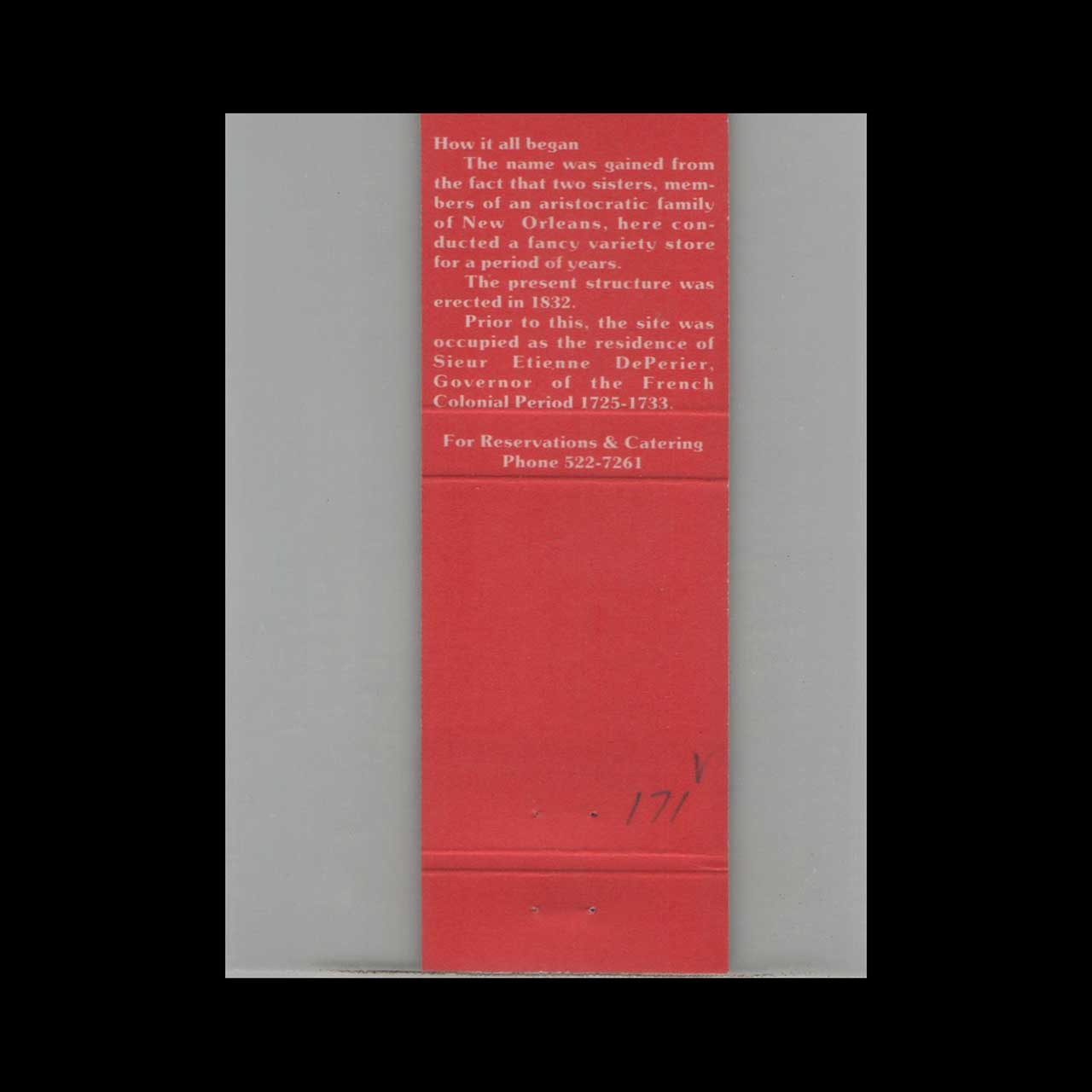 Daily Jazz Restaurant Matchbook Cover New Orleans Daily Jazz Restaurant Matchbook Cover New Orleans